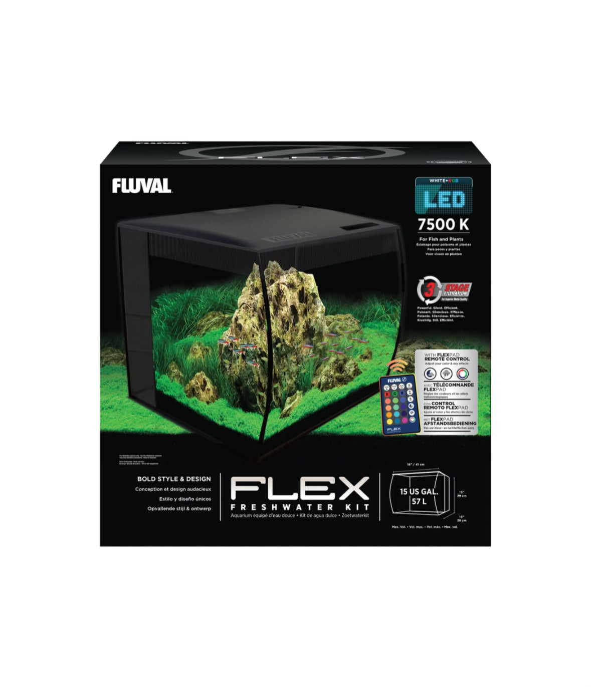 Pecera Flex Freshwater Kit Fluval
